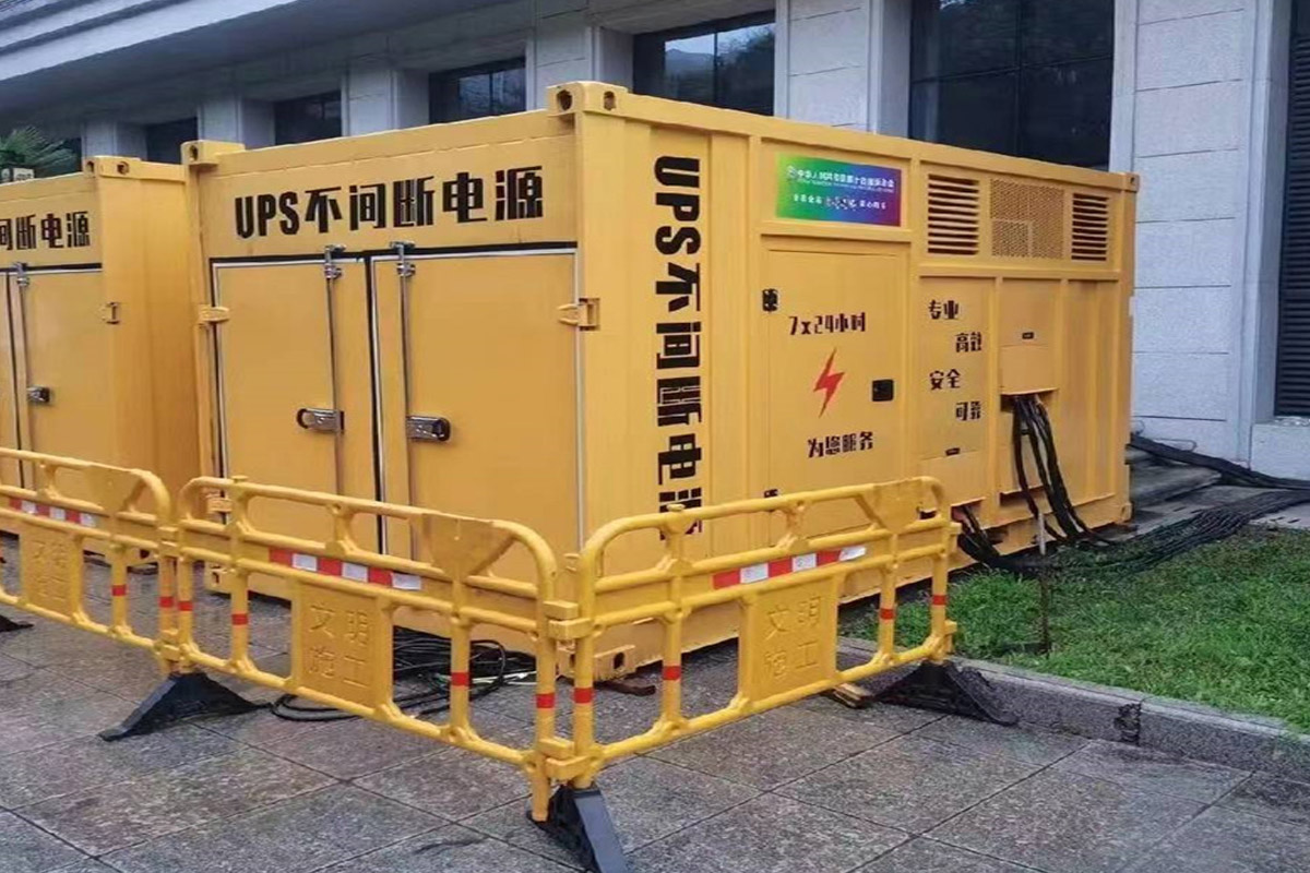 忻府发电机租赁施工现场