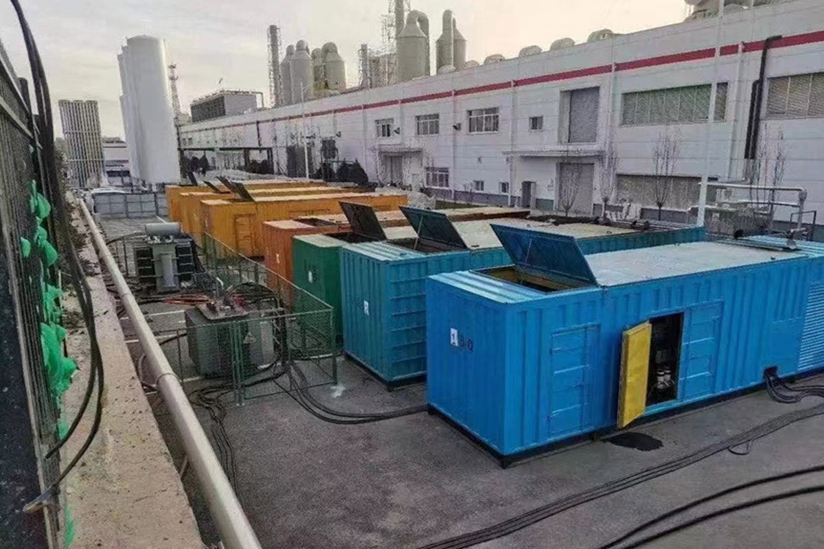 忻府发电机租赁施工现场